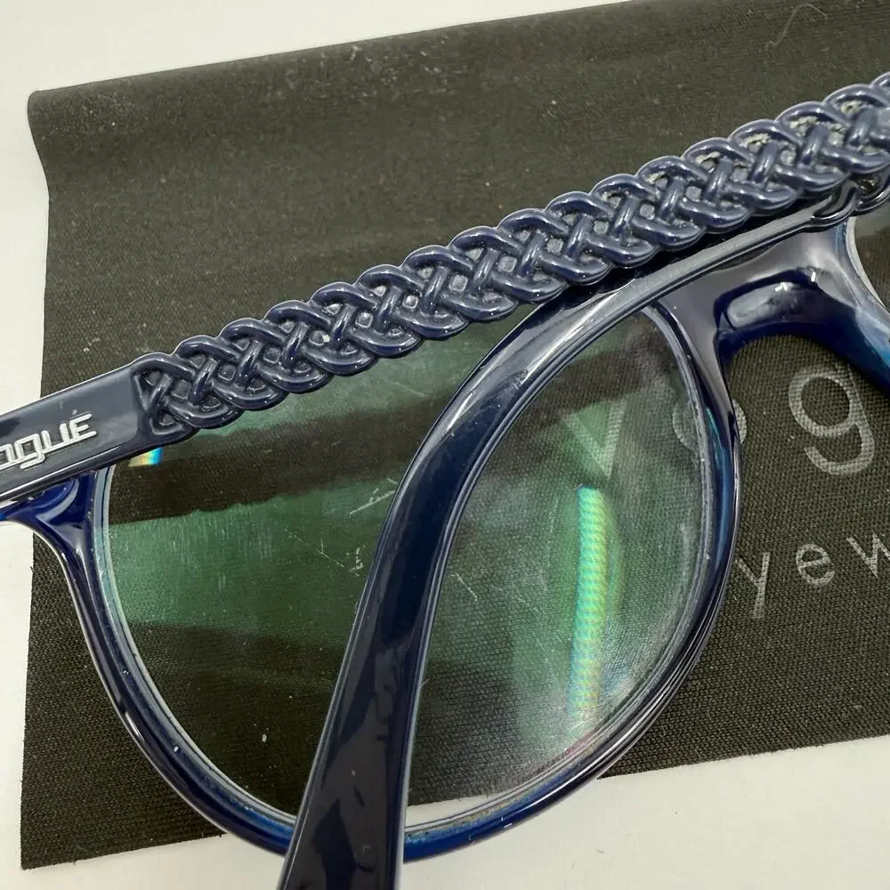 Vogue Eyewear Glasses VO 5030 Frame Only 53 16 140 Cat Eye Blue Acetate